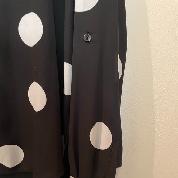 INC International Concepts High-Low Button-up Blouse - Picture 5 of 6